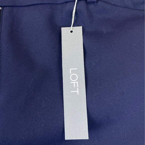 Loft Womens Navy Straight-Leg Dress Pants Size 8 - New - Picture 9 of 11